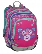 Trzykomorowy plecak szkolny dla dziewczynki Bagmaster, ALFA_9_A