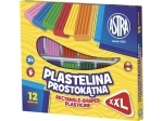 Plastelina prostokątna firmy Astra 12 kolorów