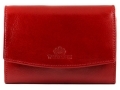 Skórzany portfel damski portmonetka Wittchen, kolekcja: Italy, czerwony
