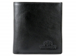 Mały skórzany portfel Wittchen, RFID kolekcja Italy, czarny