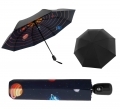 Wytrzymała AUTOMATYCZNA parasolka Doppler modern ART, układ słoneczny