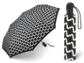 Automatyczna mocna parasolka damska Esprit, czarno biały wzór