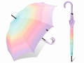 Długa automatyczna parasolka Esprit, tęcza pastelowa