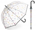 Przezroczysta parasolka Happy Rain, gwiazdki