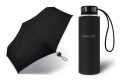 Kieszonkowa, ultra mini parasolka Happy Rain 16 cm, czarna