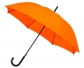 Automatyczna lekka parasolka damska pomarańczowa z czarnym stelażem