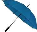 Automatyczna lekka parasolka damska niebieska z czarnym stelażem