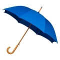 Automatyczna parasolka z drewnianą rączką, niebieska