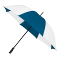 Manualna bardzo duża parasolka w kolorze biało-niebieskim