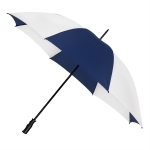 Manualna bardzo duża parasolka w kolorze biało-granatowym