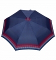 Mocna automatyczna parasolka damska marki Parasol, granatowa w paseczki