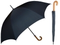Długa, mocna automatyczna parasolka marki Parasol, drewniana rączka