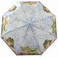 Włoska automatyczna parasolka z pieskami, niebieska