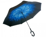 Parasol odwrócony "Revers" - niebieski kwiat