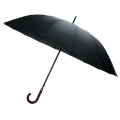 Automatyczny parasol męski z drewnianą rączką - 100 cm, 16 żeber