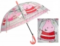 Przezroczysta głęboka parasolka dziecięca - świnka