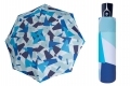 Automatyczna MOCNA parasolka damska Doppler, UV SPF 50, niebieski wzór