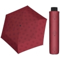 NAJLŻEJSZA 140 g parasolka damska Doppler  Fiber Havanna z subtelnym wzorem
