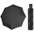Wytrzymała AUTOMATYCZNA parasolka Doppler, czarno kremowa we wzory