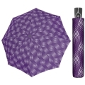 Wytrzymała AUTOMATYCZNA parasolka Doppler, fioletowa w fale z kropek