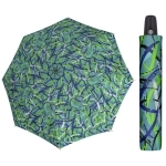 Automatyczna MOCNA parasolka damska Doppler Derby błękitna we wzory
