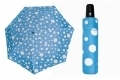 Automatyczna mocna parasolka damska Doppler Derby - niebieska w grochy