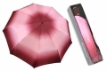 Automatyczna SATYNOWA parasolka damska Lantana RÓŻOWA OMBRE