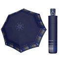 Wytrzymała AUTOMATYCZNA parasolka Doppler, niebieska z ornamentem
