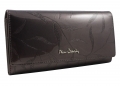 Lakierowany portfel damski Pierre Cardin, grafitowy