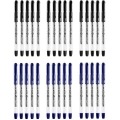 30 szt. x długopis żelowy BIC Gel-ocity Stic cienka końcówka: 15x niebieski i 15x czarny