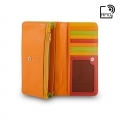 Skórzany portfel damski saszetka DuDu® RFID, 534-1162R czerwony