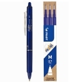 Długopis automatyczny ścieralny PILOT FRIXION CLICK niebieski + Wkłady 0,7mm 3szt