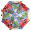 Składana, automatyczna parasolka damska pachnący ogród, pelargonie