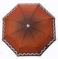 Bardzo mocna automatyczna parasolka damska marki Parasol, brązowa