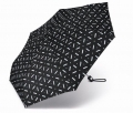 Automatyczna mocna parasolka Pierre Cardin, czarna we wzorki