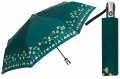 Automatyczna parasolka damska marki Parasol, zielona we wzory