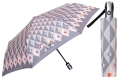 Automatyczna parasolka damska marki Parasol, szare romby