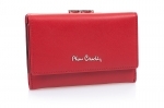 Czerwona portmonetka Pierre Cardin - kolorowy środek
