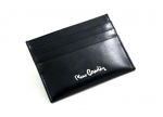 Etui na karty kredytowe Pierre Cardin, skóra naturalna, kolor czarny