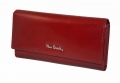 Damski portfel Pierre Cardin z połyskiem w kolorze czerwonym