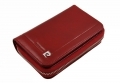 Rozbudowany portfel saszetka damska Pierre Cardin, czerwona