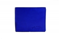 Męski portfel skórzany Bag Street z zapięciem w środku niebieski