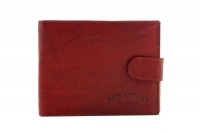 Męski super wyposażony portfel skórzany Bag Street ciemny brąz