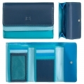 Skórzany mały portfel damski DuDu®, 534-1160 niebieski
