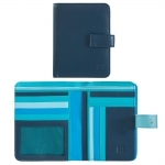 Skórzany portfel damski DuDu®, 534-1161 niebieski