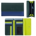 Duży skórzany portfel damski saszetka DuDu®, 534-1163 zielony