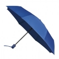 Klasyczna składana parasolka niebieska, otwierana i zamykana jednym przyciskiem