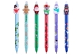Długopisy wymazywalne motywy świąteczne - zestaw 6 sztuk