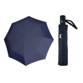 Mocna AUTOMATYCZNA damska parasolka Doppler Carbonsteel, granatowa w KROPKI